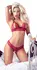 Cottelli Collection Red Lace Bra Set L with Adjustable Straps