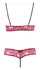 Cottelli Collection Red Lace Bra Set L with Adjustable Straps