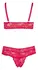 Cottelli Collection Red Lace Lingerie Set 4XL - Wireless, Adjustable Fit
