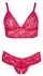 Cottelli Collection Lingerie Set Red Lace Wireless Bra & Briefs 3XL