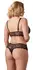 Cottelli Collection Lingerie Set Black 3XL - Lace Wireless Bra & Open String