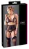 Cottelli Collection Lace Intimate Set 3XL - Open Cup & Suspender Belt