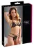 Cottelli Collection Lace Set Black L - Floral Mesh, Halterneck, Open Cups