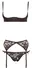 Cottelli Collection Femme Fatale Lingerie Set Black 80B/M
