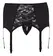 Svenjoyment 2XL Men's Microfibre Suspender Belt with Lace Front