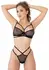 Daring Intimates Fishnet Bra Set With Adjustable Straps Black M/L