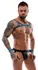Svenjoyment BONDAGE Men's Neoprene Look Harness Set Black/Blue S