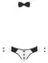 Svenjoyment Jock Briefs Set with Cuffs & Bow Tie, Black, Size M