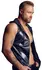 Noir Powernet Hoodie Shirt L Snakeskin Look, Sleeveless, Stretch-Fit