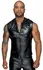 Noir Handmade Hoodie M Black Powerwetlook Sleeveless Top with Hood