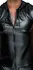 Noir Handmade Hoodie M Black Powerwetlook Sleeveless Top with Hood