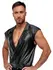 NEK Matte Black Men's Shirt M - Modern Biker Style, Stretch Comfort