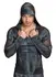 NEK Men’s Long Sleeve Hooded Shirt Snake Pattern S Black
