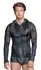 NEK Men’s Long Sleeve Hooded Shirt Snake Pattern S Black