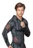 NEK Men’s Long Sleeve Hooded Shirt Snake Pattern S Black