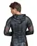 NEK Men’s Long Sleeve Hooded Shirt Snake Pattern S Black