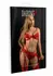 Daring Intimates Unlined Bra Set with Garter, Lace, Adjustable Straps