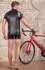 NEK Men's Shirt Black/Red S - Matte Look, Red Shoulder Inserts
