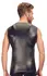 Svenjoyment Men's Shirt L Black Matte Look Mesh Studded Zip Front