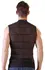 NEK Men’s Sleeveless Powernet Shirt L Black, Matte Stripes, Zipper Front