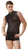 NEK Powernet Black Sleeveless Shirt S with Matte Stripes & Zipper