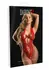 Daring Intimates Bodysuit Red High Waist Lace Adjustable Open Design