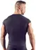 NEK Men's Microfiber Shirt XL Black Short Sleeve Silver Buttons