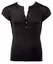 NEK Men's Microfiber Shirt XL Black Short Sleeve Silver Buttons