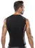 NEK Men’s Mesh & Opaque Shirt 2XL Black, D-Ring Detail, Stretch Fit