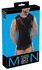 Cottelli Men Mesh & Opaque Shirt XL Black - Stretch Design