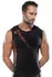 Cottelli Men Mesh & Opaque Shirt XL Black - Stretch Design