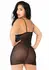 Daring Intimates Floral Lace Dress Royal Blue Adjustable Straps Set