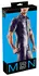 NEK Men's Imitation Leather Shirt Black M Fitted Modern Design