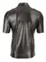 NEK Men's Imitation Leather Shirt Black M Fitted Modern Design