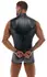 Svenjoyment Bondage Men's Matte Jumpsuit with Mesh and Cuffs L