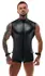 Svenjoyment Bondage Men’s Jumpsuit & Adjustable Cuffs S Black