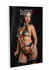 Daring Intimates Halter Bra Set with Garter Royal Blue Lace Adjustable