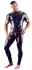 NEK Men's Wet Look Jumpsuit 2XL with 3-Way Front Zipper, Black