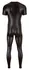 NEK Men's Wet Look Jumpsuit 2XL with 3-Way Front Zipper, Black