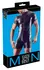 NEK Men's Matte Look Playsuit with 3-Way Front Zip, Size M