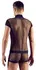 NEK Men’s Playsuit L Net Design with Front Zipper Black