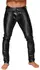 Noir Handmade Powerwetlook Trousers XL with Vinyl Accents Black