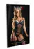 Daring Intimates Underwire Bustier Set Royal Blue Lace Adjustable