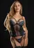 Daring Intimates Underwire Bustier Set Royal Blue Lace Adjustable
