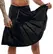 Svenjoyment Men's Black Kilt with Detachable Pocket, Size S