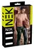 NEK Men's Slim-Fit Matte Trousers with Biker Accents, Size M