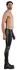 NEK Men's Slim-Fit Matte Trousers with Biker Accents, Size M