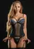 Daring Intimates Underwire Bustier Set Royal Blue Lace Adjustable