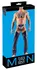 Cottelli Collection Men Imitation Leather Chaps & Thong M Black