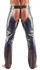 Cottelli Men Black Imitation Leather Chaps S with Two-Way Zipper